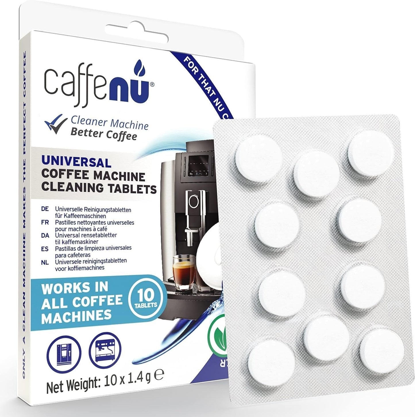 Coffee Machine Cleaner Tablets | 10 x 1.4g