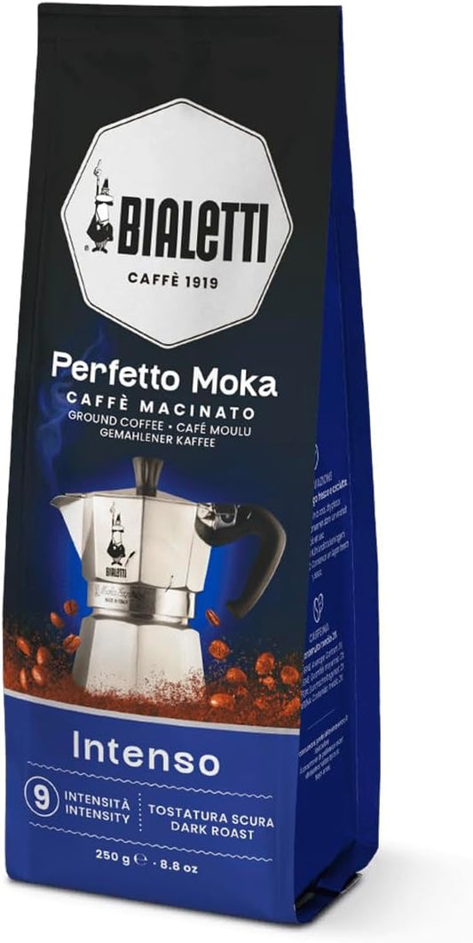 Bialetti Perfetto Moka Ground Coffee Intenso 250g