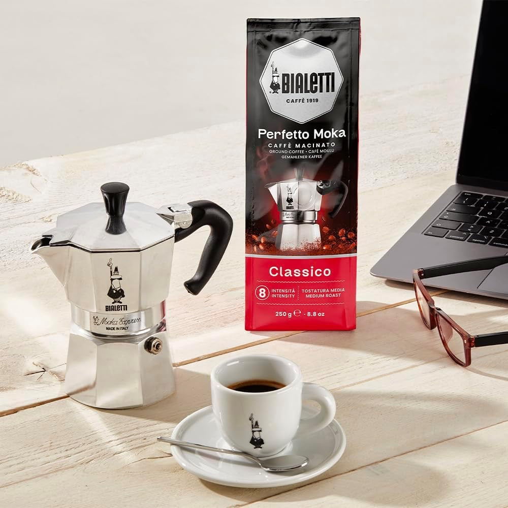 Bialetti Perfetto Moka Ground Coffee 250g Classico